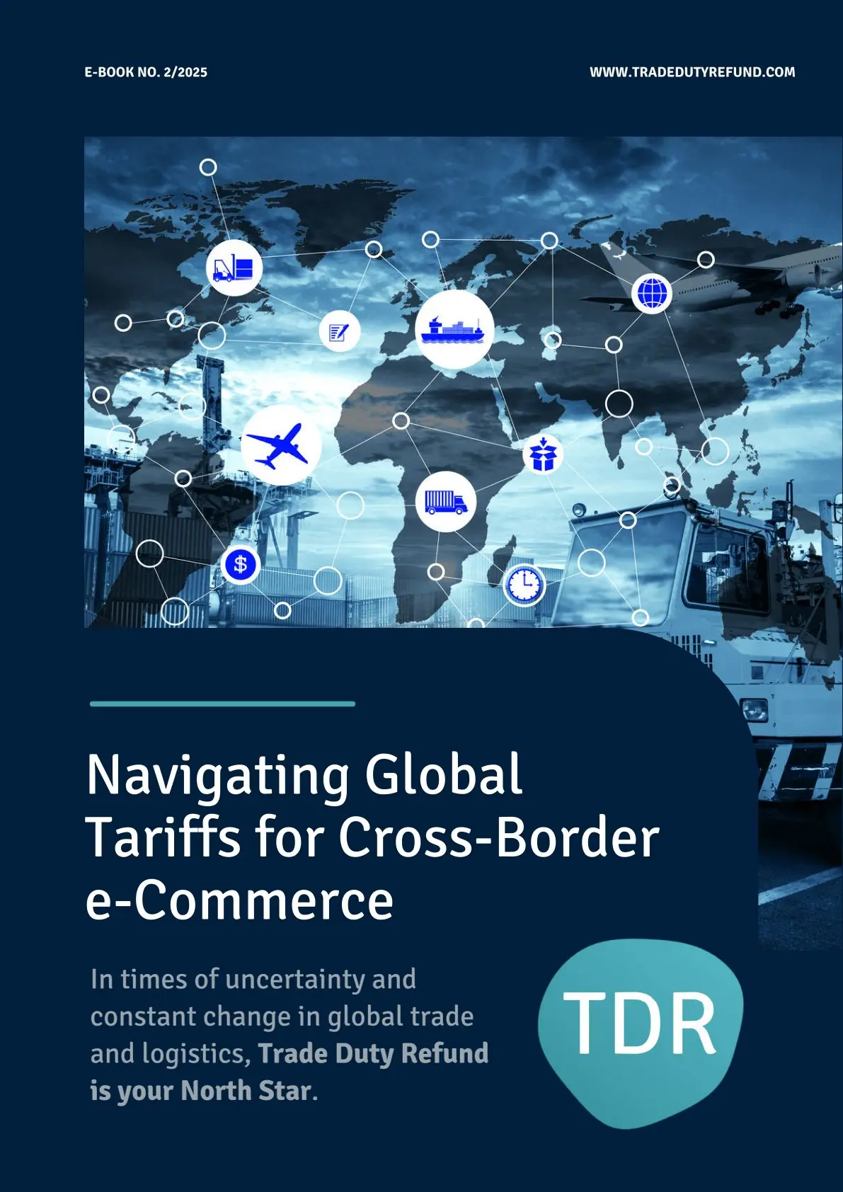 Cover of the eBook on Navigating Global Tariffs For Cross Border eCommerce